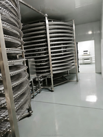 Congelador Industrial HRTY de Gran Capacidad Tipo Túnel para Congelación Rápida Instantánea de Pasta y Productos Acuáticos