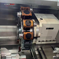 COORAY CRL200ML Tour-fraiseuse CNC à double tourelle horizontale Fanuc, pointeuse inclinée, moyenne capacité, 2 axes, pour usinage composé