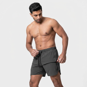 Summer Gym Wear Fitness Logo personnalisé Maille à séchage rapide pour hommes Short de sport solide et respirant pour hommes Expédition DDP - Product Image 1