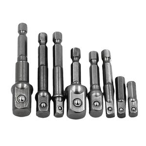 Mr Drill Electric Screwdriver Adapter Rod 1/2 Inch <b>Square</b> Head 3/8 1/4 Hex Socket Pneumatic <b>Tool</b> Accessory Set - Product Image 1