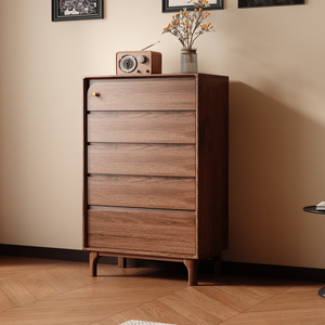 Cómoda de Alta Capacidad con 6 Cajones, Estilo Moderno Rústico, Mueble de Almacenamiento para Dormitorio con Rieles Metálicos Suaves y Certificación CE - Product Image 3