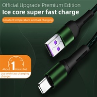 Kabel Pengisi Daya USB iPhone, Kepang Nilon 2,4 A UNTUK iPhone Pengisian 1M Kabel Data Pengisi Daya Kabel USB