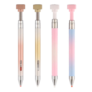 Gradient Point Drill Wax Stick With Self-Adhesive Rotating Nail Art <b>Tool</b>, Portable Dotting Pen for Nail Salon Use Nail Art Pen - Product Image 4