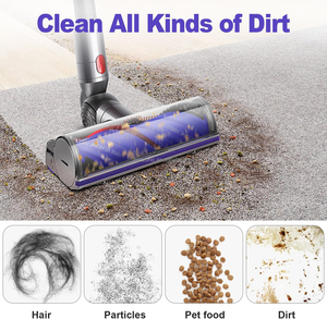 Remplacement adapté pour Dysons V7 V8 <span class=keywords><strong>V10</strong></span> V11 V15 aspirateur tête <span class=keywords><strong>de</strong></span> <span class=keywords><strong>nettoyage</strong></span> à <span class=keywords><strong>rouleau</strong></span> souple à dégagement rapide - Product Image 4