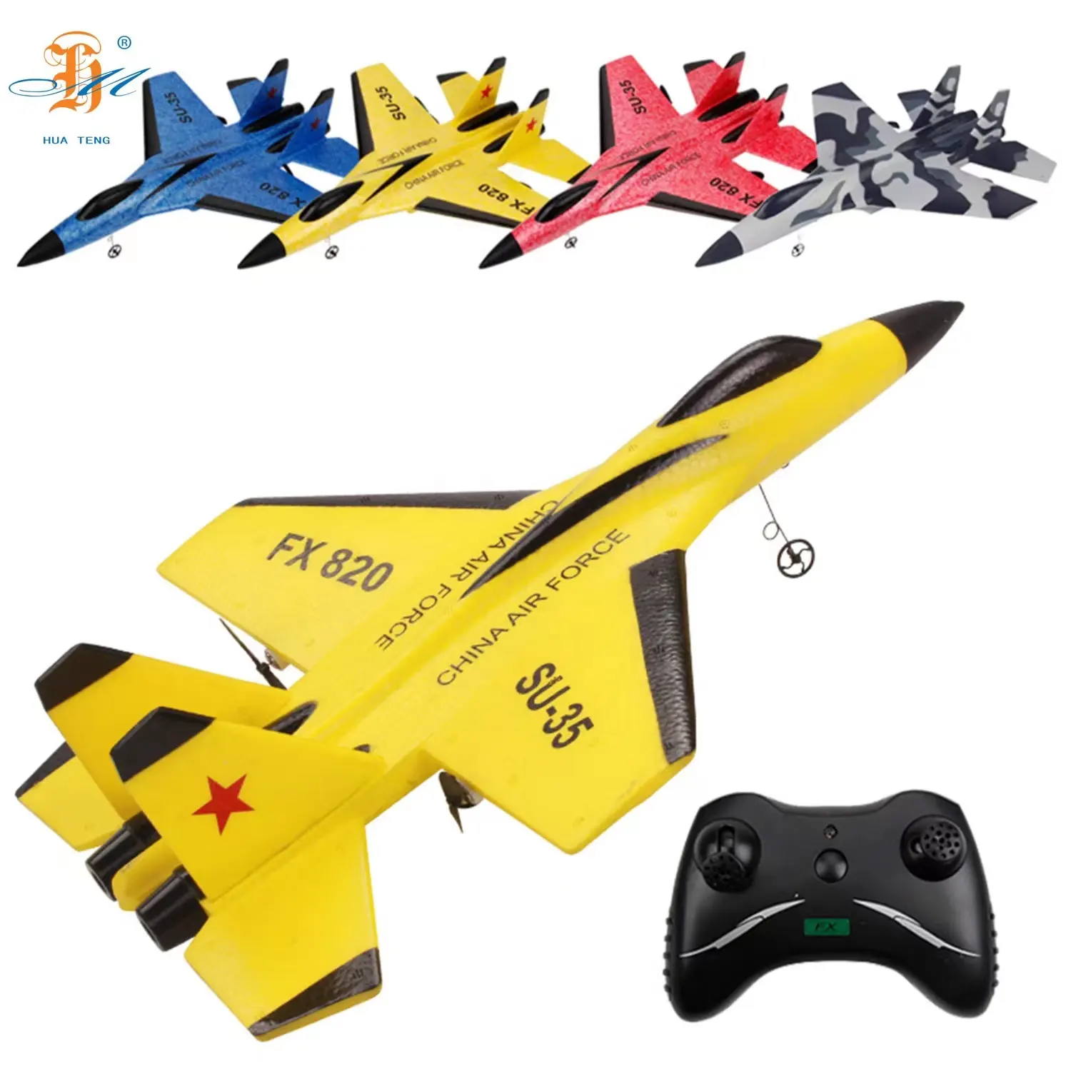 ילדים RC צעצועי רכב עף צעצועי SU-35 מטוס קרב שלט רחוק מטוס סט 4 צבע סגנון מטוס צעצועי סט