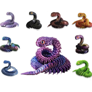 2025 mới 3D in <span class=keywords><strong>Python</strong></span> Mô hình đồ chơi thực tế, trang trí phát sáng, khớp di động, Thủ công mỹ nghệ nhà, đồ chơi sinh nhật sáng tạo - Product Image 1