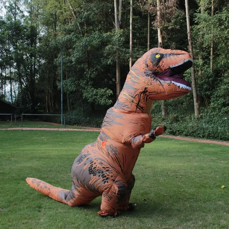 Festa de cosplay inflável T Rex fantasia de dragão inflável fantasia de dinossauro mascote para adultos festa