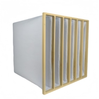 Filtre à poche grossier en fibre synthétique réutilisable, cadre en acier galvanisé/aluminium, personnalisé pour l'industrie et le commerce, nouveau modèle de haute qualité