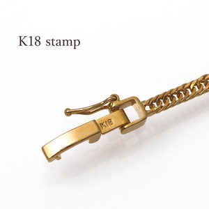 Calidad superlativa K18 12DCT 18cm3g Fashion Link Triple Curb Hand Chain Bracelet - Product Image 3