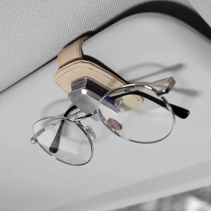 <b>Car</b> Sun Visor Sunglasses <b>Clip</b> Universal Leather Eyeglasses Holder Multi Functional Document <b>Clip</b> For Auto Interior Accessories - Product Image 3