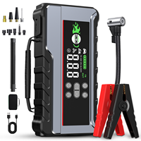 Démarreur intelligent multifonction 12V et gonfleur de pneus avec batterie 26800mAh, courant de crête 6000A pour voitures et motos, PD65W