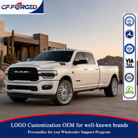 En gros Jantes forgées 4x4 polies à l'eau 22 24 pouces 8 trous PCD personnalisé à déport profond pour Pick-up 3500 Limited Heavy Duty