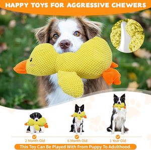 Nuovi arrivi giallo anatra Indoor poliestere PP cotone di lusso Pet <span class=keywords><strong>Dog</strong></span> movimento interattivo Chew cigolante giocattoli - Product Image 3