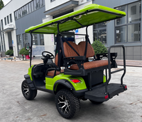 Voiturette de golf électrique tout-terrain à batterie au plomb-acide 48V homologuée pour la route chinoise, 4 places, chariot de chasse
