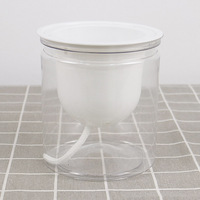 Clair Intérieur Paresseux Automatique Pots D'eau En Plastique Pot De Fleur Décoratif Pot De Plante Auto Arrosage Planteur