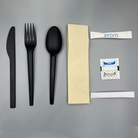 Couverts jetables biodégradables en CPLA sans plastique pour restaurants aériens (couteau, fourchette, cuillère) – Vaisselle compostable OEM