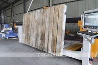 Machine de découpe de pierre à double tête 4 axes ATC, broche de refroidissement par eau 12KW, routeur CNC haute précision pour sculpture 3D et gravure sur marbre