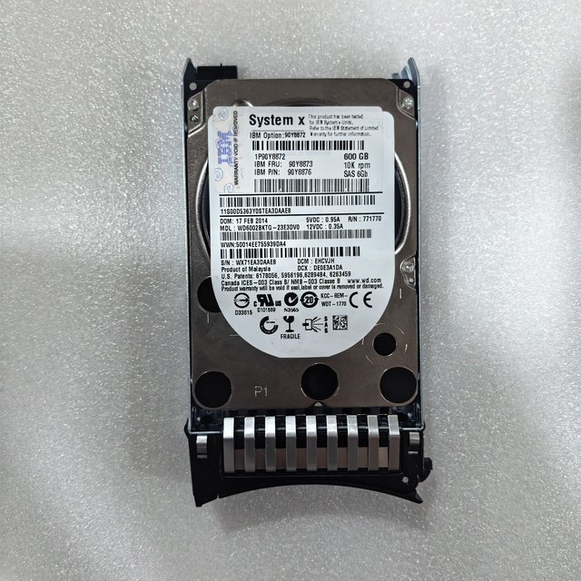 Original IBM 600G SAS HDD 90Y8873 New Internal Portable Hard Disk for Servers
