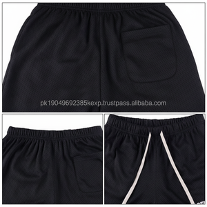 Pantalones cortos de entrenamiento de LICRA para hombre al por mayor con redes de bolsillo Pantalones cortos de fitness para hombre Pantalones cortos de malla de gimnasio personalizados en blanco para hombres - Product Image 1