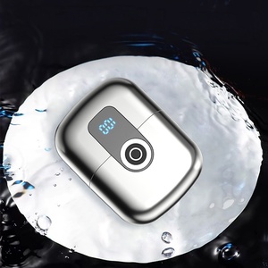 Mini rasoir électrique portable personnalisé avec logo pour hommes, affichage numérique, <span class=keywords><strong>tondeuse</strong></span> à barbe rechargeable pour voyage - Product Image 5