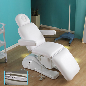 Hot Seller 3 Motoren Verstellbare Klinik Beauty Salon Stationär Komfortabler <span class=keywords><strong>Massage</strong></span> tisch Elektrisches Gesichts bett Kosmetik stuhl - Product Image 2