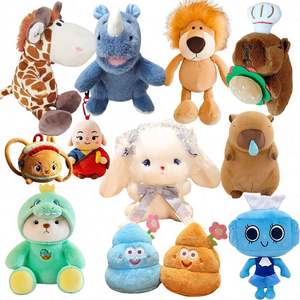 Conejo de Peluche Romántico con Detalle de Corazón en la Nariz, Figura de Algodón de Orejas Largas, Regalo para el Día de San Valentín, Idea de Regalo de Animal de Peluche - Product Image 1