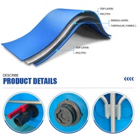 Bassin à poissons pliable en PVC rectangulaire pour l'élevage de crevettes, aquarium pour l'agriculture, aquarium avec cadre entièrement en acier