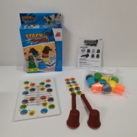 Jeu de société éducatif amusant pour enfants et familles, en plastique, à poser sur le bureau, jeu de pique-souris, gobelets empilables colorés