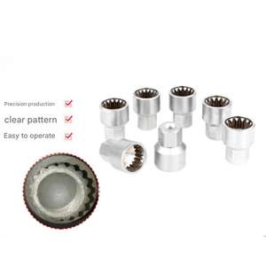 Douille <span class=keywords><strong>antivol</strong></span> <span class=keywords><strong>pour</strong></span> écrou de roue Porsche <span class=keywords><strong>pour</strong></span> Cayman, Macan, Touareg et 911 - Outil de démontage de clé de roue - Product Image 1