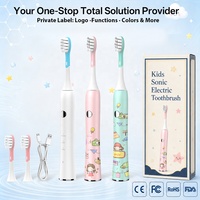 Brosse à dents électrique sonique pour enfants, étanche IPX8, en forme de U, automatique, brosse à dents électrique pour enfants