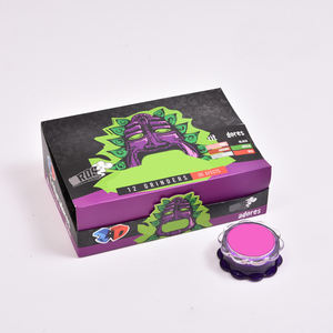 Logo personalizzato novità smerigliatrici per erbe in plastica rosa tabacco Spice Herb Grinderswooden Grinder - Product Image 6