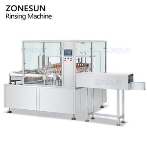 ZONESUN ZS-WB48 Lavadora de Botellas Pequeñas de Alta Velocidad Automática de 48 Cabezales Rotatorios para Frascos de Vidrio y Plástico Redondos, Máquina de Lavado y Enjuague por Aire - Product Image 6