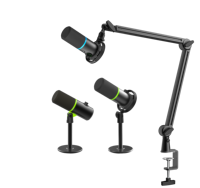 Microphone dynamique de haute qualité Prizmora DM68 XLR/USB Type-C à directivité cardioïde 48/96kHz avec suppression du bruit pour le gaming