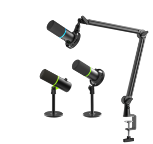 Micrófono Dinámico de Alta Calidad Prizmora DM68, XLR/USB Tipo-C, Patrón Polar Cardioide, 48/96kHz, Cancelación de Ruido, Micrófono para Juegos - Product Image 3