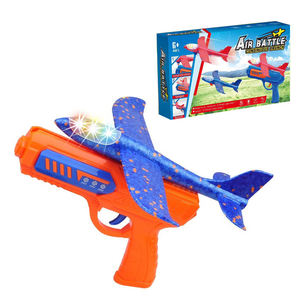 Flugzeug werfer Spielzeug 2 Flugmodi LED Schaum gleiter Katapult Flugzeug werfer Spielzeug für Kinder - Product Image 1