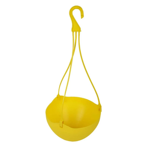 Maceta Colgante Redonda de Plástico de 8 Pulgadas con Gancho para Plantas de Interior, Exterior, Jardín y Balcón - Product Image 1