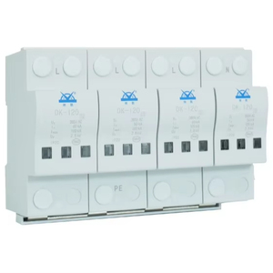 Protector Contra Sobretensiones DK-120 <span class=keywords><strong>Tipo</strong></span> <span class=keywords><strong>2</strong></span> SPD 120kA 385V, Dispositivo <span class=keywords><strong>de</strong></span> Protección Contra Sobretensiones, Montaje en Riel DIN, UC 385V T2, Supresor <span class=keywords><strong>de</strong></span> Picos <span class=keywords><strong>de</strong></span> Voltaje - Product Image 1