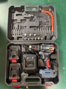 Trapano <span class=keywords><strong>Avvitatore</strong></span> Elettrico Professionale Industriale a Batteria al Litio Brushless a Velocità Variabile per Calcestruzzo - Product Image 2