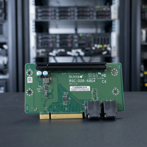 RSC-D2R-68G4 2U RHS DCO Riser 1x PCIe 4.0x16 1x X8แบบพาสซีฟ HF RoHS สำหรับ Supermicro Server - Product Image 1