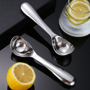 Cuillère à glace en acier inoxydable 304, épaisse, facile à démouler, pour desserts, fruits, thé au lait, utilisation estivale - Product Image 4