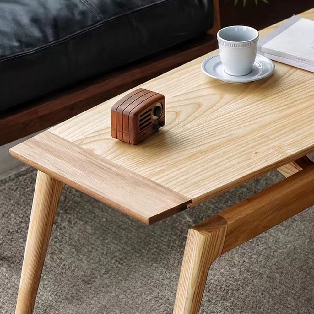 Nordic Solid Wood End Table Simple Rectangle Coffee table Modern Living Room Furniture