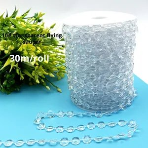 Corde suspendue pour téléphone portable avec chaîne d'épaule en acrylique avec plusieurs perles croisées diagonales et <span class=keywords><strong>pendentif</strong></span> en perles Bracelet de téléphone élégant - Product Image 6