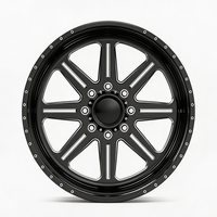 SL 22X12 22X14 30X16 28X12 Velg Truk Tempa Cekung Dalam Kustom Berlapis Cat dengan 6X139.7 8X165.1 8X170 untuk Ford F250 RAM 2500