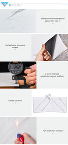 Gran oferta, papel de pared de mármol moderno, PVC adhesivo de papel tapiz, impermeable, nuevo diseño, pegatina de azulejo de pared para baño, 1 año de garantía - Product Image 6