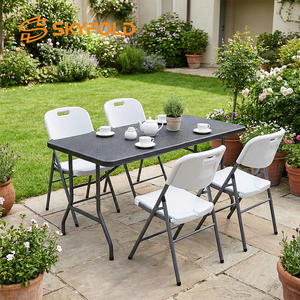 Mesa Plegable de Ratán Sintético de 180 cm (6 pies) para <span class=keywords><strong>Restaurante</strong></span> - Product Image 2