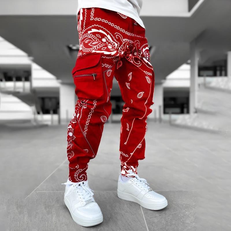 Mens Korean Cotton Linen Jogger Pants - Ethnic Tribal Mens Korean Cotton Linen Jogger Pants - Ethnic Tribal