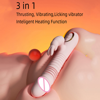 Original Magnetisch Aufladbarer Wasserdichter Doppelohr-Vibrator aus Weichem Silikon G-Punkt Sexspielzeug Rabbit-Vibrator für Frauen