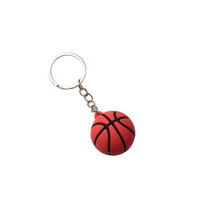 Porte-clés créatif de simulation de ballon de football, ensemble de porte-clés de basket-ball, petite poupée pendentif