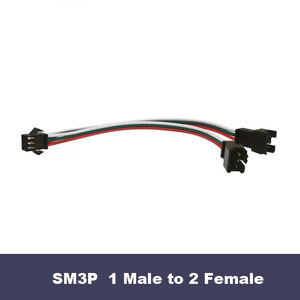 JST SM Splitter Konnektör Kablosu 1'den 2'ye 2Pin 3 4 5Pin Erkek - Dişi Fiş Uzatma Kablosu CCT RGB RGBW LED Şerit Işıklar için - Product Image 4