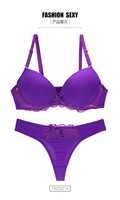 Ensemble de lingerie érotique européenne et américaine de haute qualité, très vendu, couleur unie, brillant, sans couture, grande taille, soutien-gorge pour femmes